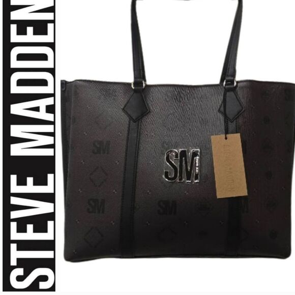 Steve Madden BLiza Diamond Logo Tote Bag
